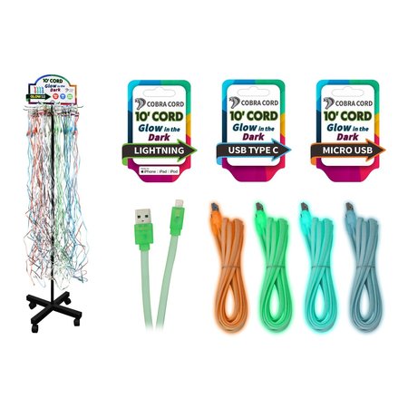 DIAMOND VISIONS Diamond Visions Lightning	 Type C and Micro USB Cable 10 ft. Assorted 01-2894